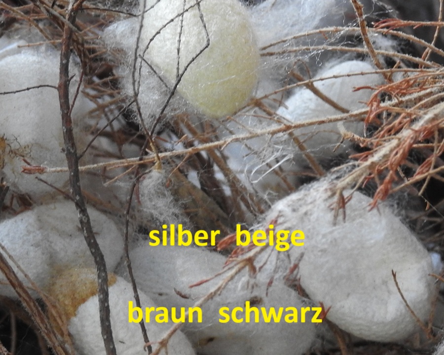 Seide grau braun schwarz Seide grau braun schwarz